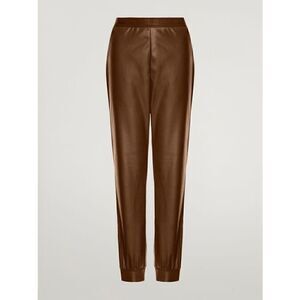 NWT Wolford Vegan Leather Trouser Pants Caramel M